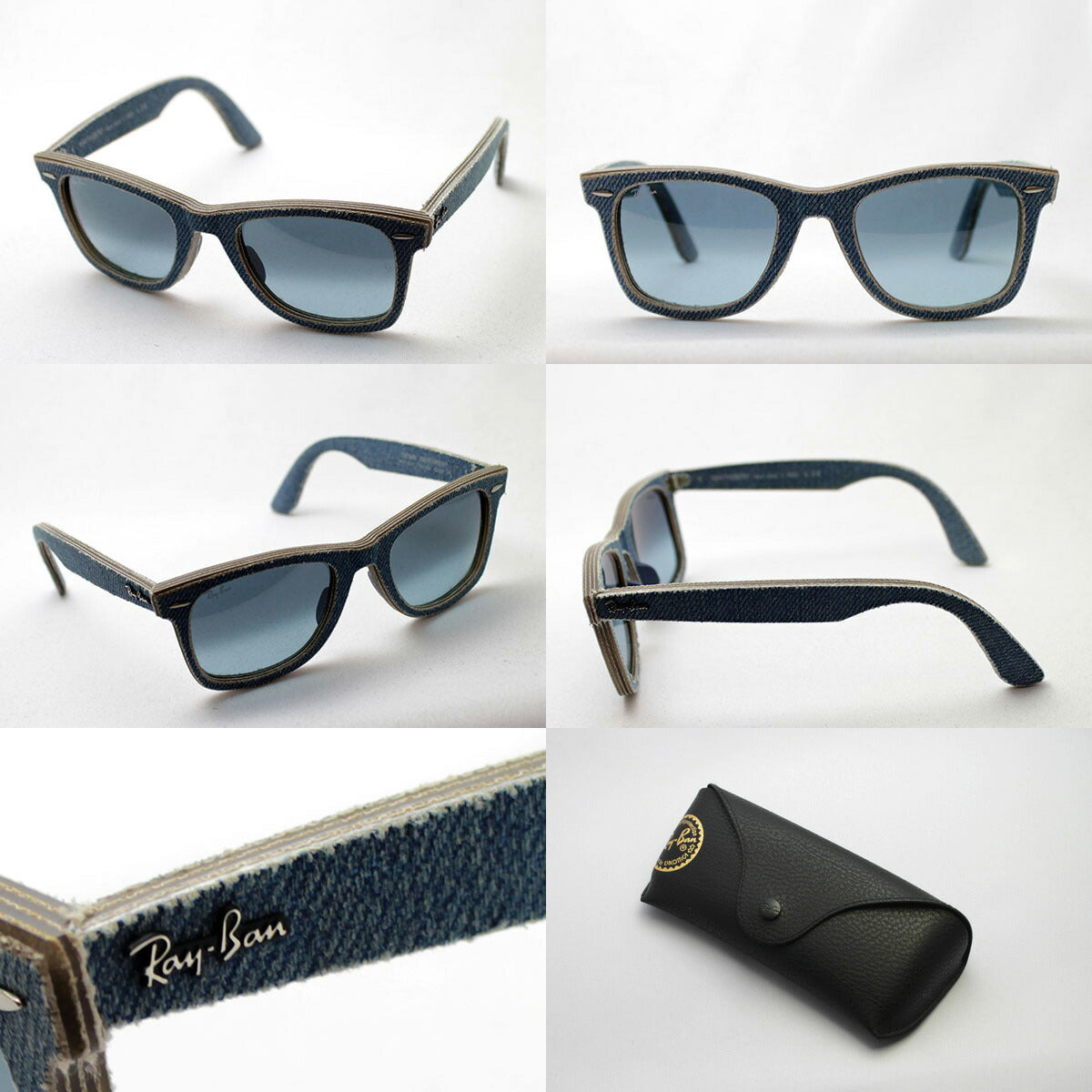 小物 Ray-Ban RB2140F 11644M RAY-BAN Original Wayfarer Denim Blue Gradient Sunglasses