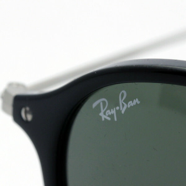 ROUND FLECK Sunglasses in Black and G-15 Green - RB2447