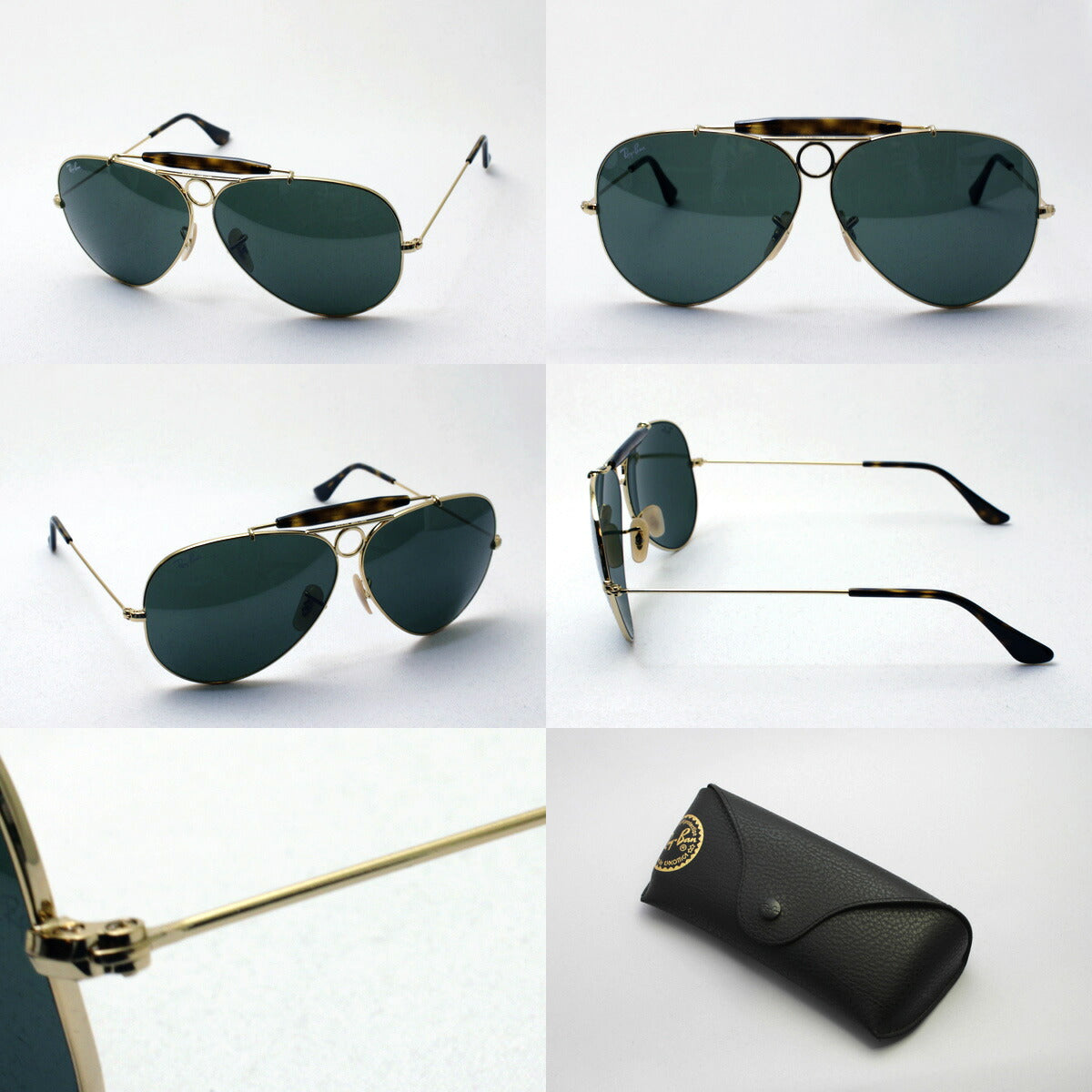 B&L Ray-Ban サングラス レザー シューター? レイバン USA レイバン RAY BAN FOR SKIING 1930年代 ヴィンテージ B&L U.S.A